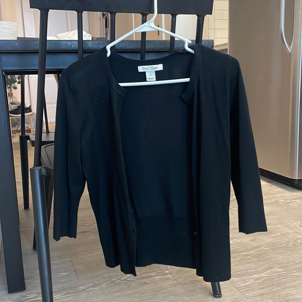 White House Black Market black cardigan/button up sweater